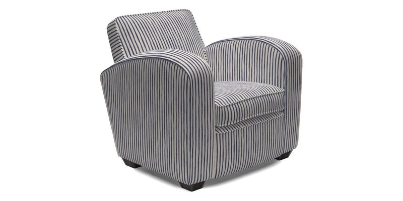 Montmartre Chair in V&A Brompton Collection Ikat Morning Blue