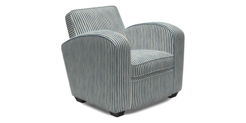 Montmartre Chair in V&A Brompton Collection Ikat Morning Blue