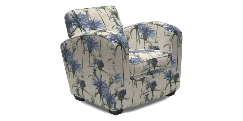 Montmartre Chair in V&A Brompton Collection Ikat Morning Blue