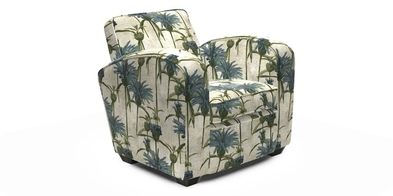 Montmartre Chair in V&A Brompton Collection Ikat Morning Blue