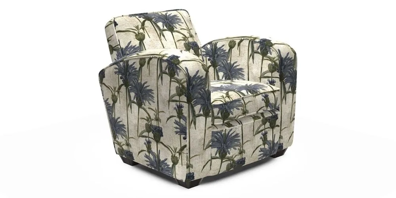 Montmartre Chair in V&A Brompton Collection Ikat Morning Blue