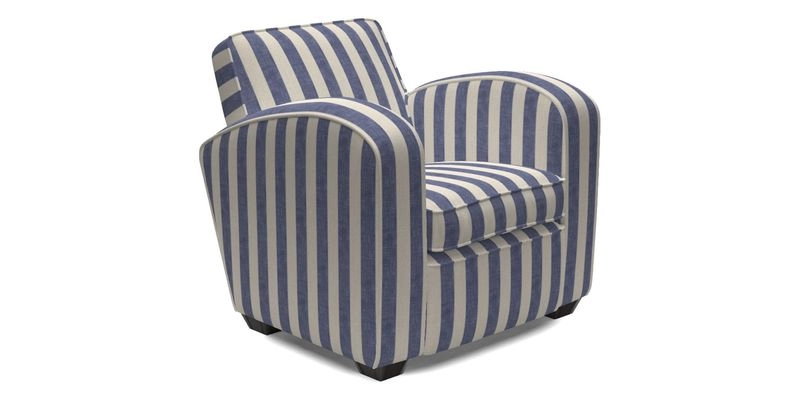Montmartre Chair in V&A Brompton Collection Ikat Morning Blue