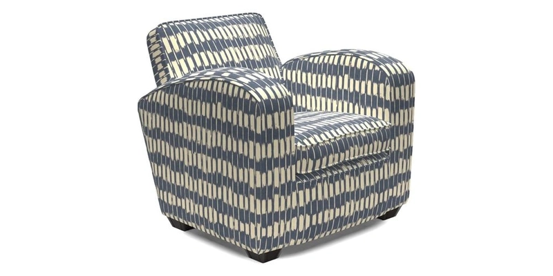 Montmartre Chair in V&A Brompton Collection Ikat Morning Blue