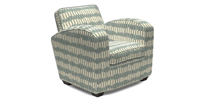 Montmartre Chair in V&A Brompton Collection Ikat Morning Blue