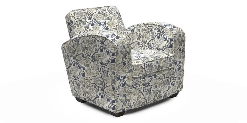 Montmartre Chair in V&A Brompton Collection Ikat Morning Blue