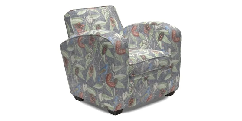 Montmartre Chair in V&A Brompton Collection Ikat Morning Blue