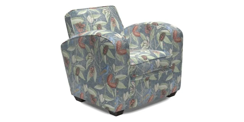 Montmartre Chair in V&A Brompton Collection Ikat Morning Blue