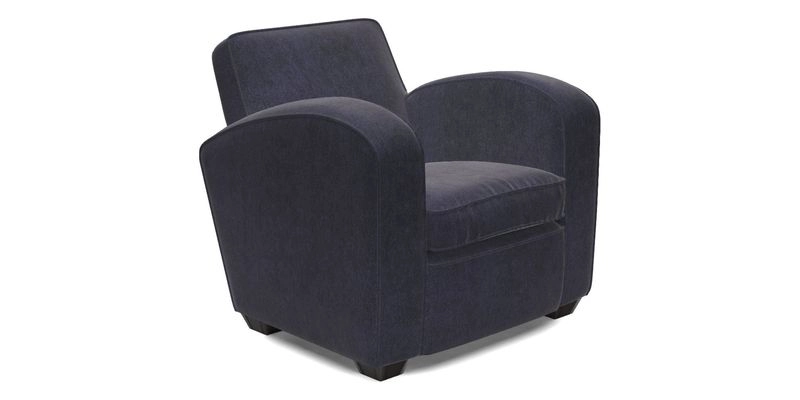 Montmartre Chair in V&A Brompton Collection Ikat Morning Blue