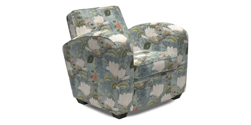 Montmartre Chair in V&A Brompton Collection Ikat Morning Blue