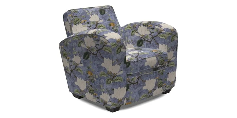 Montmartre Chair in V&A Brompton Collection Ikat Morning Blue
