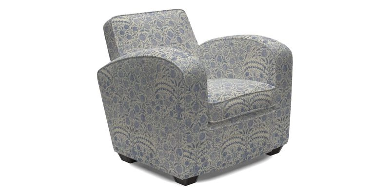 Montmartre Chair in V&A Brompton Collection Ikat Morning Blue