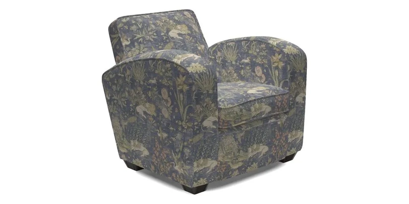 Montmartre Chair in V&A Brompton Collection Ikat Morning Blue