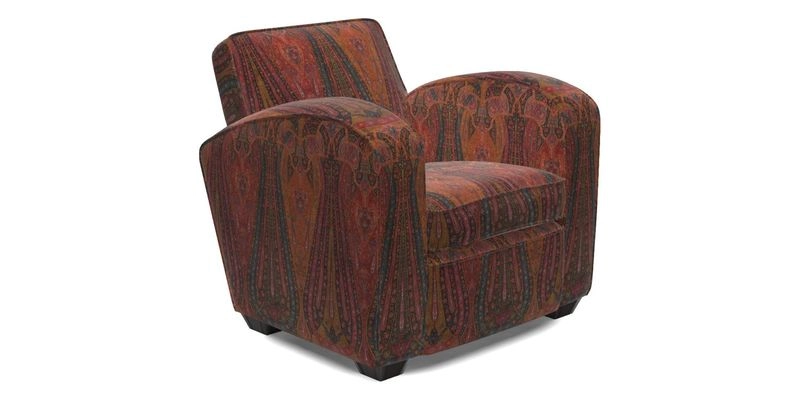 Montmartre Chair in V&A Brompton Collection Ikat Morning Blue