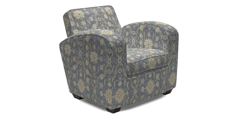 Montmartre Chair in V&A Brompton Collection Ikat Morning Blue