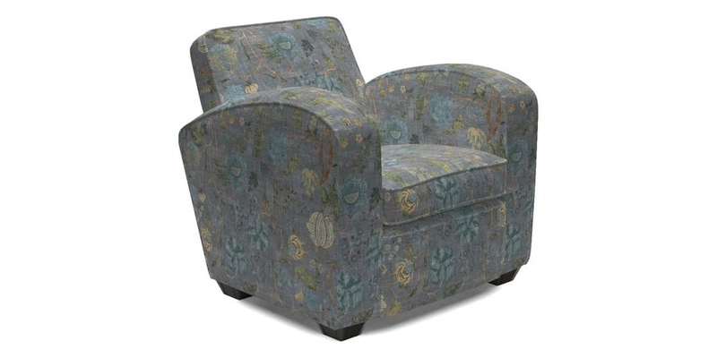 Montmartre Chair in V&A Brompton Collection Ikat Morning Blue
