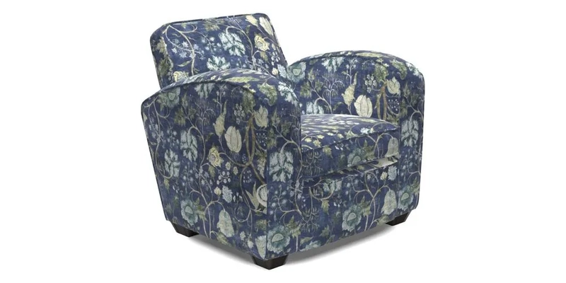 Montmartre Chair in V&A Brompton Collection Ikat Morning Blue