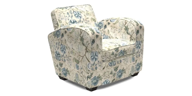 Montmartre Chair in V&A Brompton Collection Ikat Morning Blue