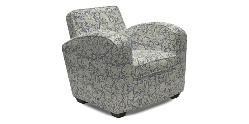 Montmartre Chair in V&A Brompton Collection Ikat Morning Blue