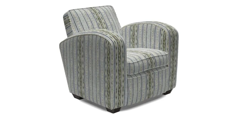 Montmartre Chair in V&A Brompton Collection Ikat Morning Blue