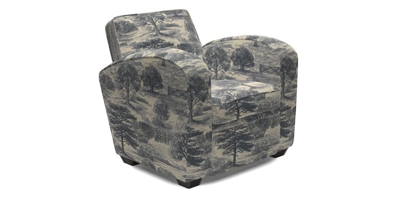 Montmartre Chair in V&A Brompton Collection Ikat Morning Blue
