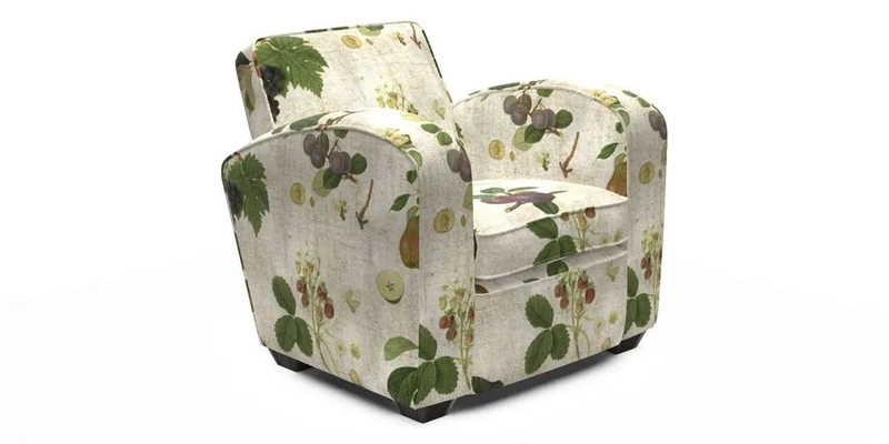 Montmartre Chair in V&A Brompton Collection Ikat Morning Blue