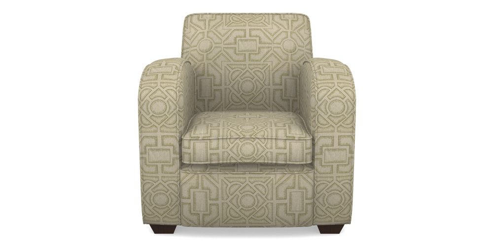 Product photograph of Montmartre Chair In Rhs Collection - Large Knot Garden Linen - Olive from Sofas and Stuff Limited