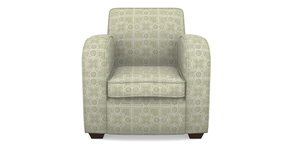 Product photograph of Montmartre Chair In Rhs Collection - Small Knot Garden Cotton Weave - Green from Sofas and Stuff Limited