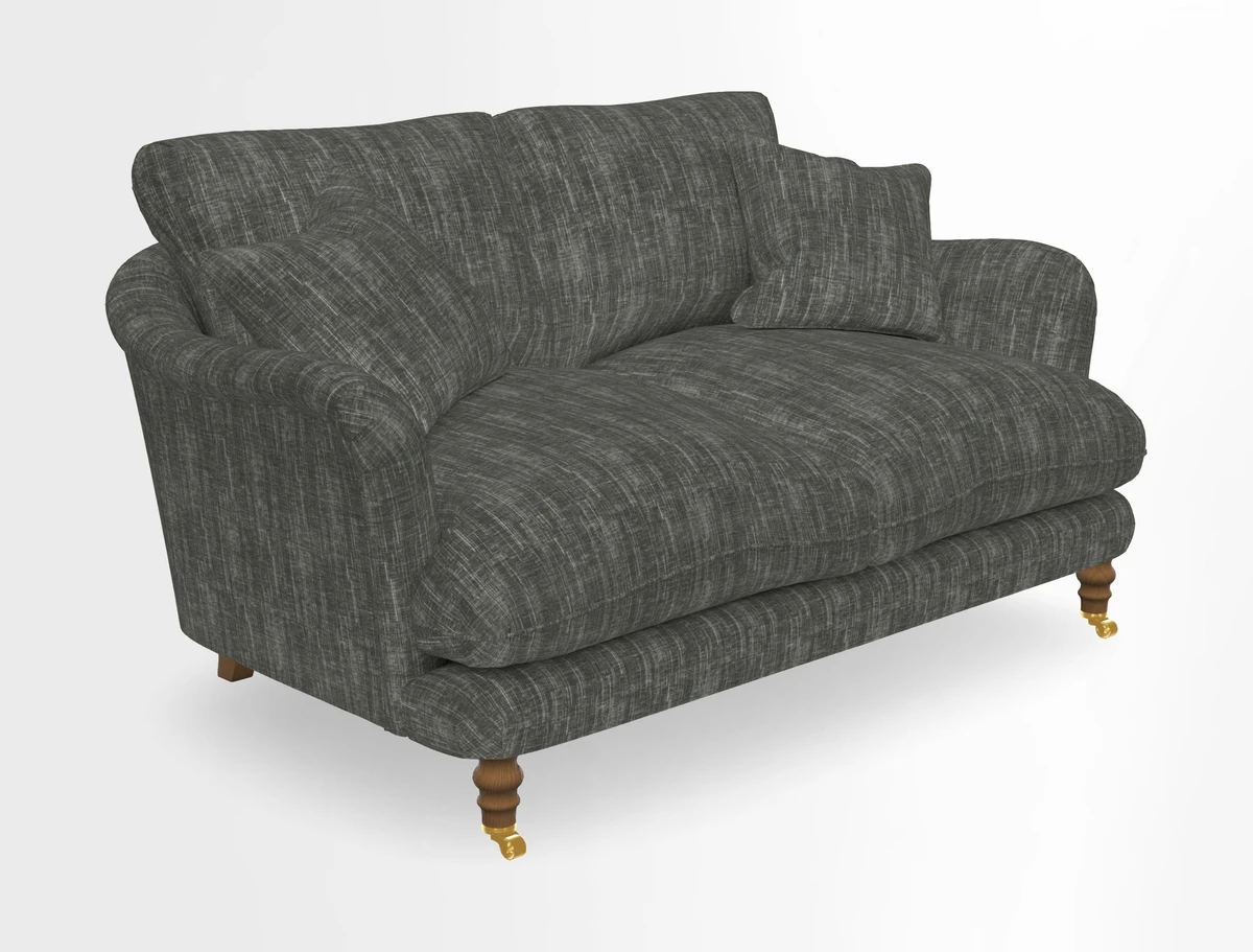 Pugin 3 Seater Sofa in V&A Threads of India Varanasi Wilderness Ink
