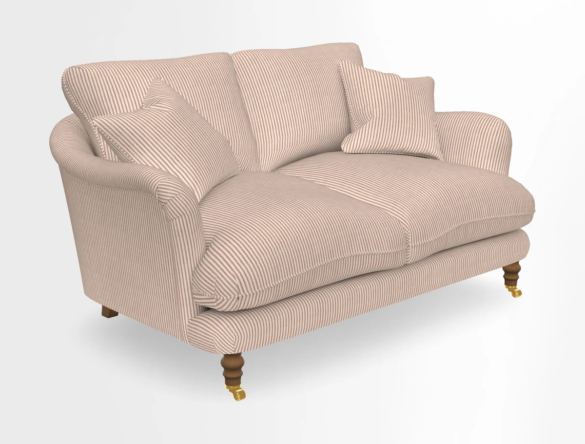Pugin 3 Seater Sofa in V&A Threads of India Varanasi Wilderness Ink