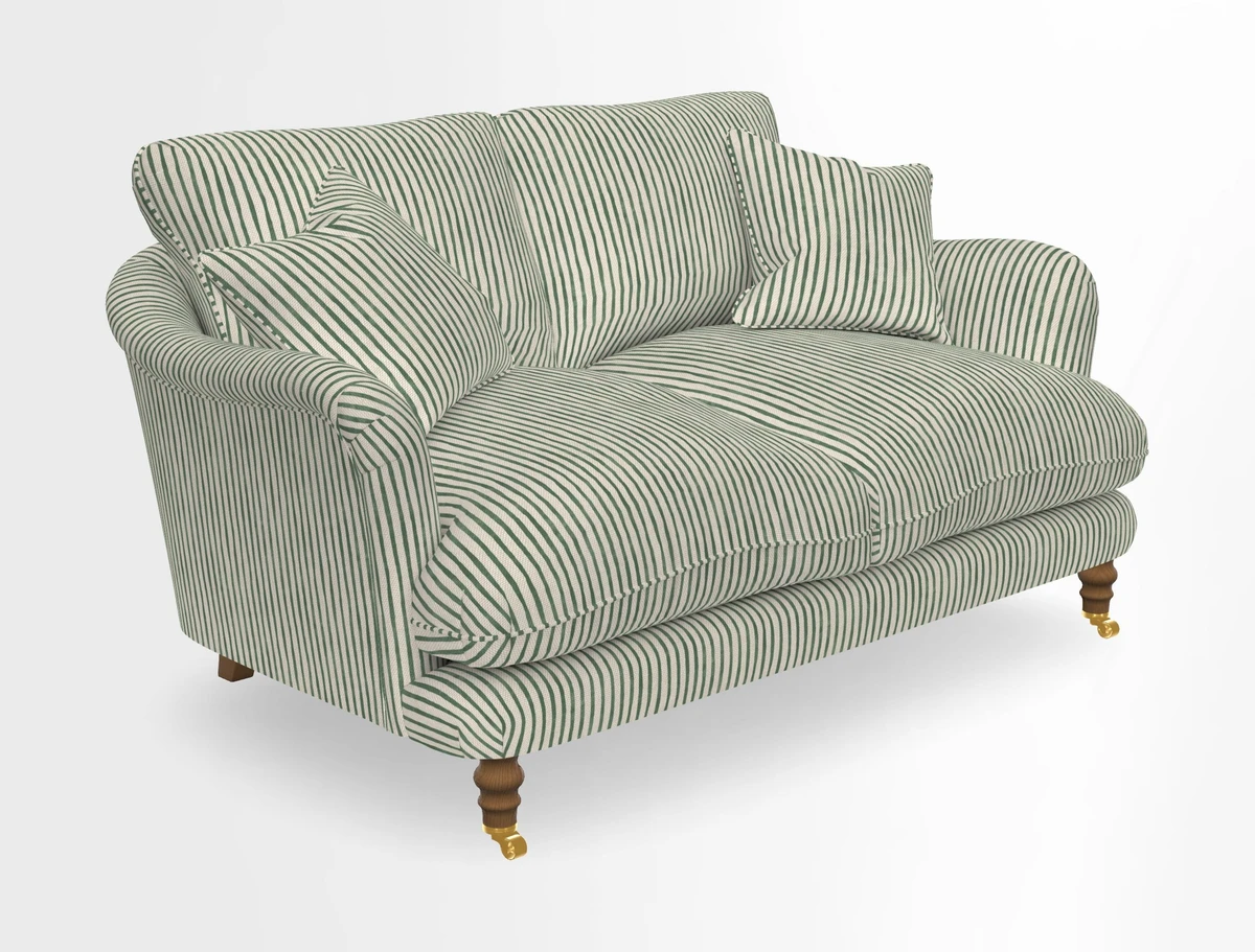 Pugin 3 Seater Sofa in V&A Threads of India Varanasi Wilderness Ink