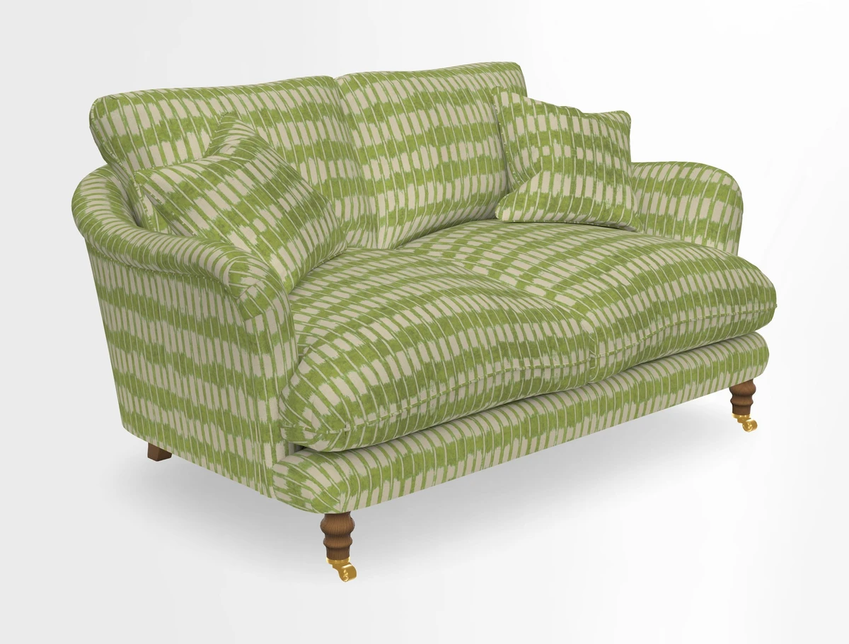 Pugin 3 Seater Sofa in V&A Threads of India Varanasi Wilderness Ink