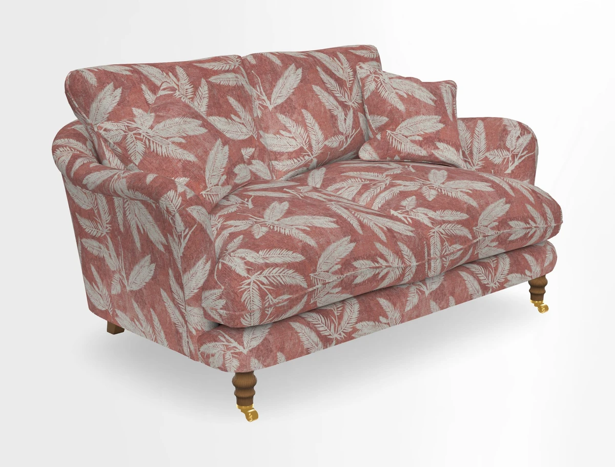 Pugin 3 Seater Sofa in V&A Threads of India Varanasi Wilderness Ink