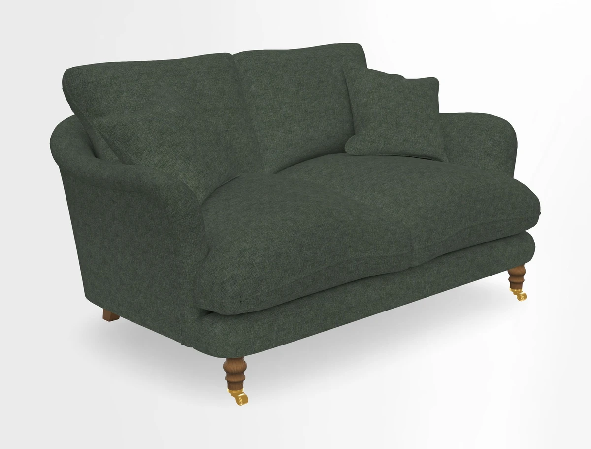 Pugin 3 Seater Sofa in V&A Threads of India Varanasi Wilderness Ink