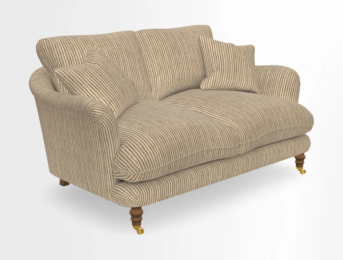 Pugin 3 Seater Sofa in V&A Threads of India Varanasi Wilderness Ink