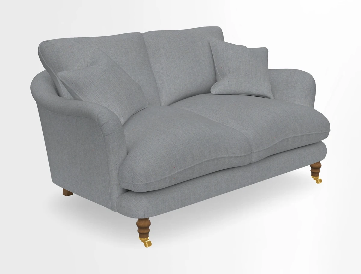 Pugin 3 Seater Sofa in V&A Threads of India Varanasi Wilderness Ink