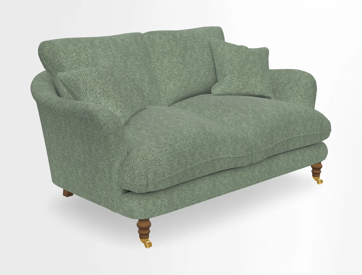 Pugin 3 Seater Sofa in V&A Threads of India Varanasi Wilderness Ink
