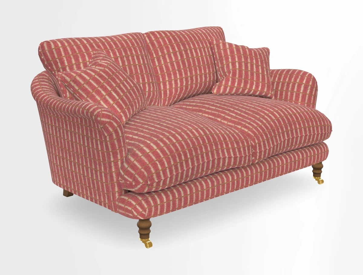 Pugin 3 Seater Sofa in V&A Threads of India Varanasi Wilderness Ink