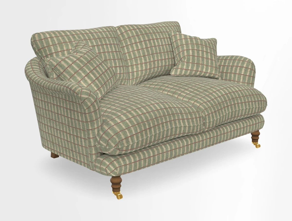Pugin 3 Seater Sofa in V&A Threads of India Varanasi Wilderness Ink