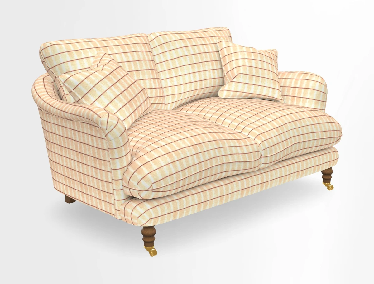Pugin 3 Seater Sofa in V&A Threads of India Varanasi Wilderness Ink