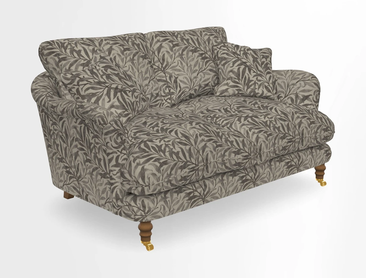 Pugin 3 Seater Sofa in V&A Threads of India Varanasi Wilderness Ink