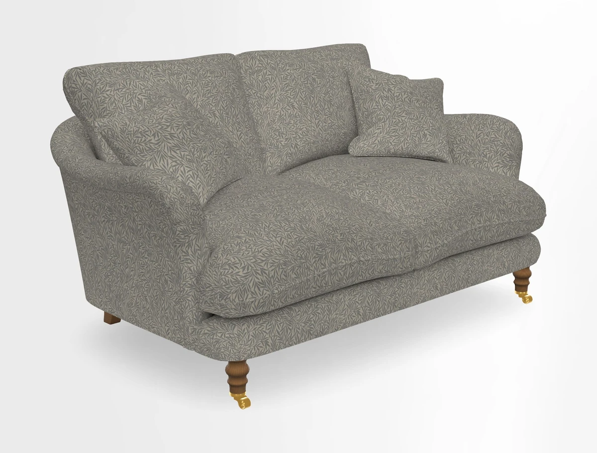 Pugin 3 Seater Sofa in V&A Threads of India Varanasi Wilderness Ink