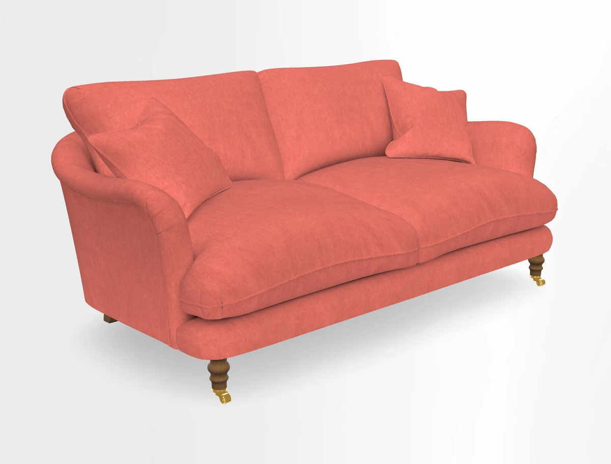 Pugin 3 Seater Sofa in V&A Threads of India Varanasi Wilderness Ink