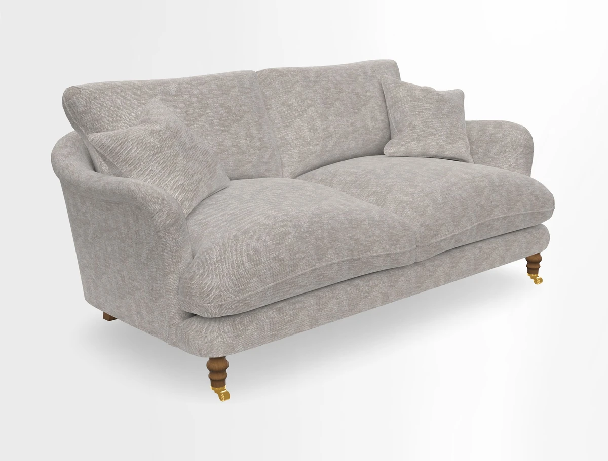 Pugin 3 Seater Sofa in V&A Threads of India Varanasi Wilderness Ink