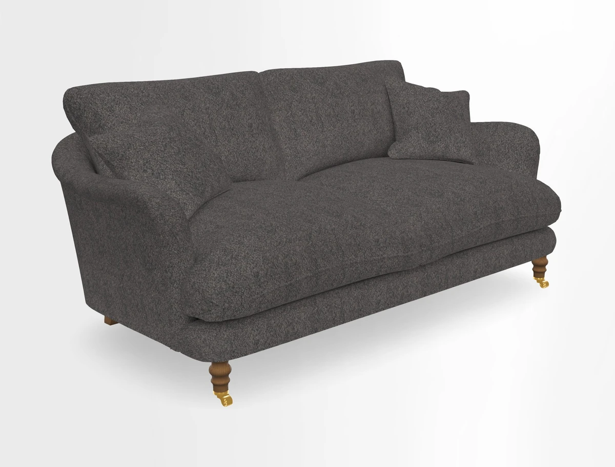 Pugin 3 Seater Sofa in V&A Threads of India Varanasi Wilderness Ink