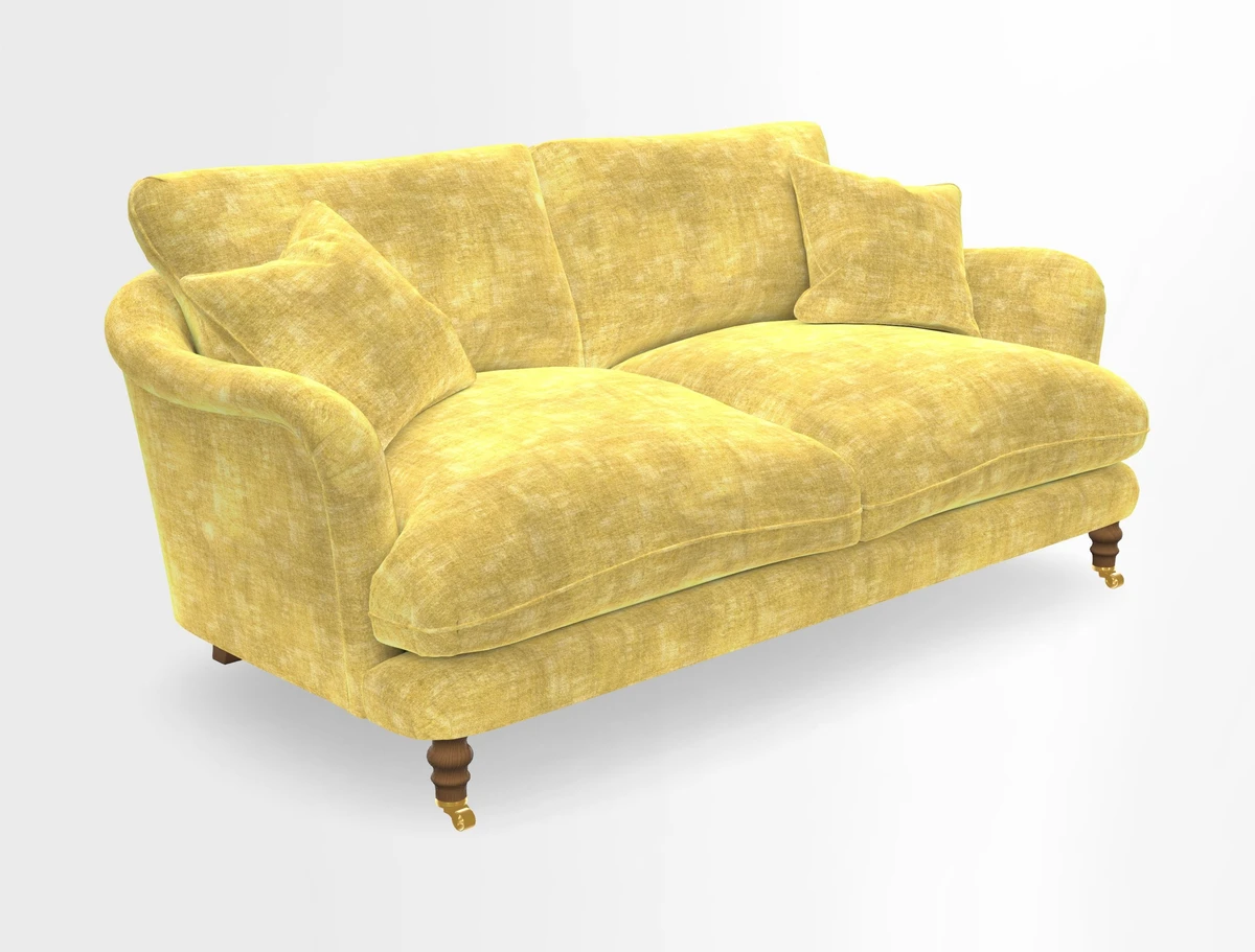 Pugin 3 Seater Sofa in V&A Threads of India Varanasi Wilderness Ink