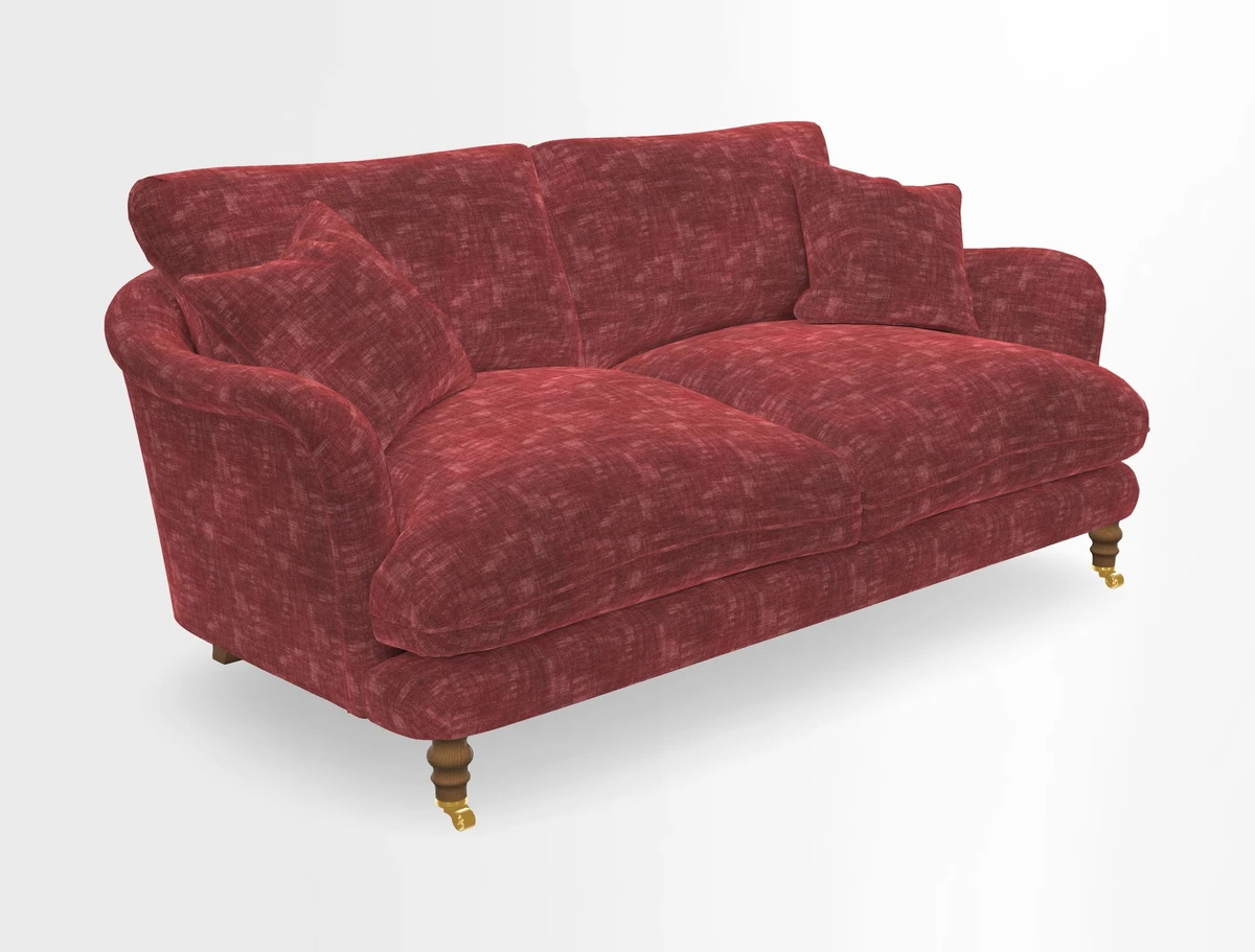 Pugin 3 Seater Sofa in V&A Threads of India Varanasi Wilderness Ink