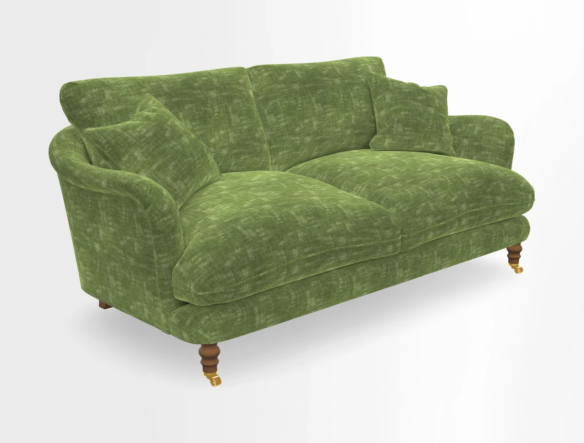 Pugin 3 Seater Sofa in V&A Threads of India Varanasi Wilderness Ink