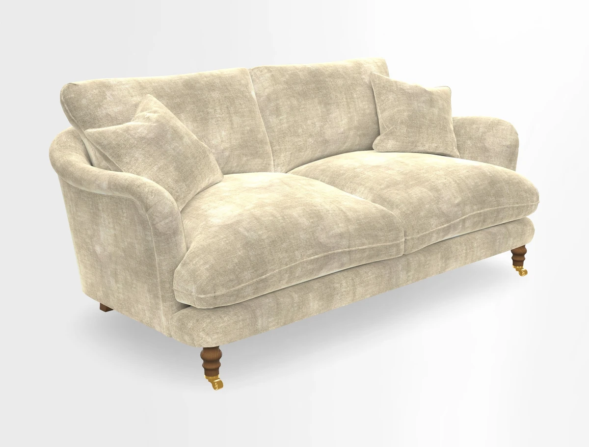 Pugin 3 Seater Sofa in V&A Threads of India Varanasi Wilderness Ink