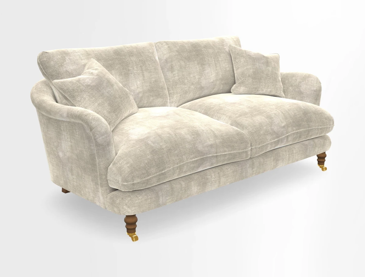 Pugin 3 Seater Sofa in V&A Threads of India Varanasi Wilderness Ink