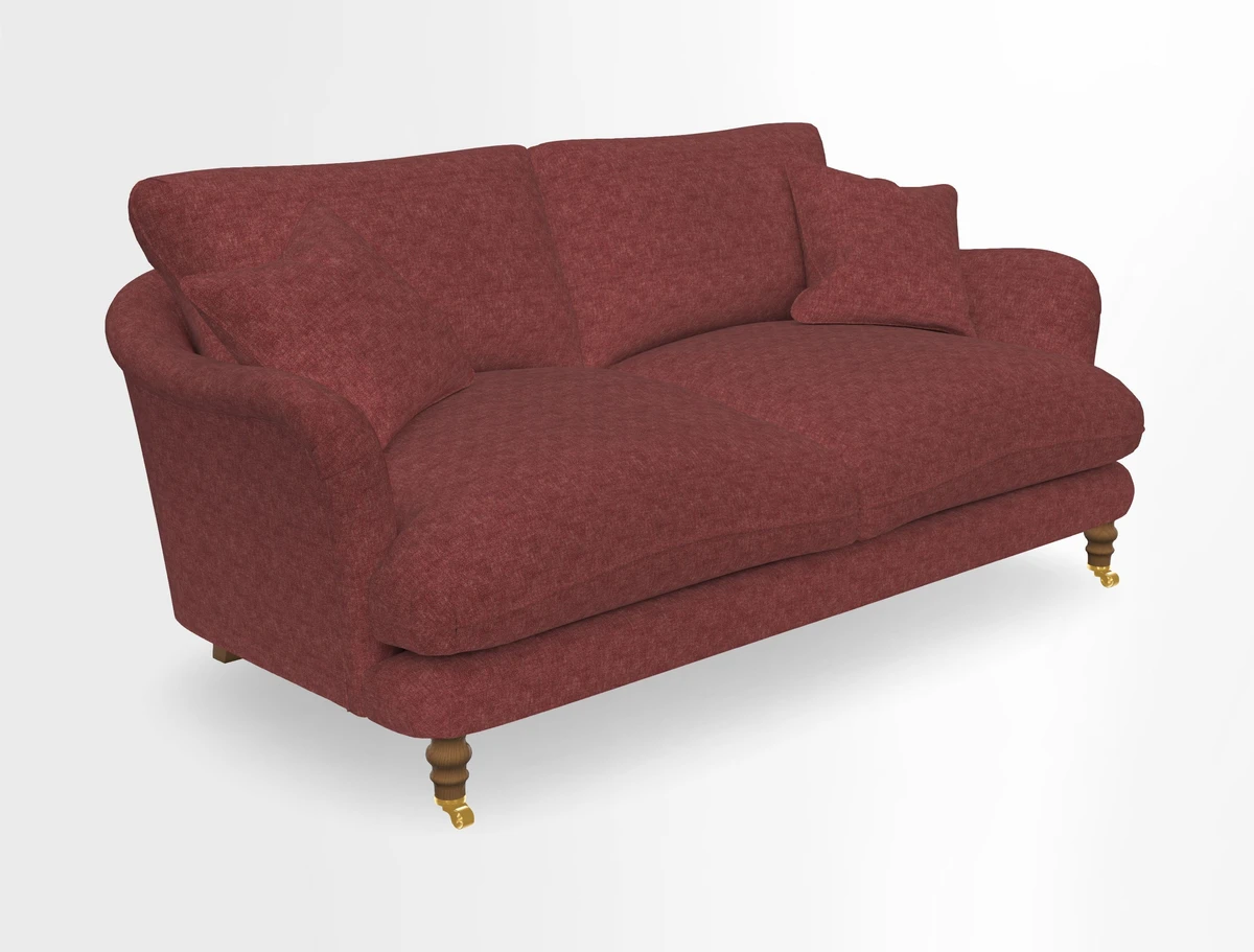 Pugin 3 Seater Sofa in V&A Threads of India Varanasi Wilderness Ink
